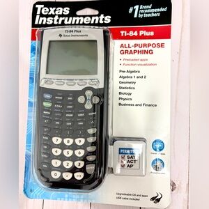 NEW! Texas Instruments TI-84 Plus Graphing Calculator - Black